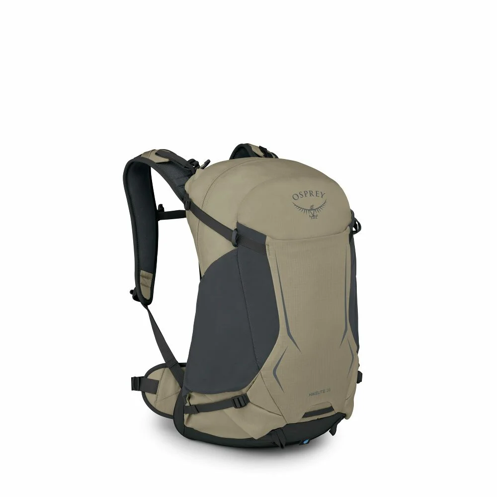 Hikelite 26 by Osprey - ventilated backpack for everyday use with rain cover and compatible with hydration system Osprey Hikelite 26 - lightweight, sustainable backpack for everyday use with mesh back