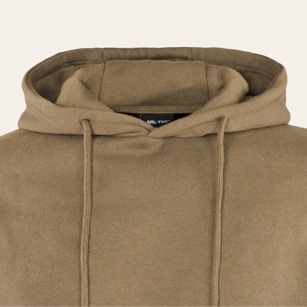 Camisola com capuz MIL-TEC Tactical Hoodie com bolso frontal grande e bolsos nos braços para atividades ao ar livre e uso diário