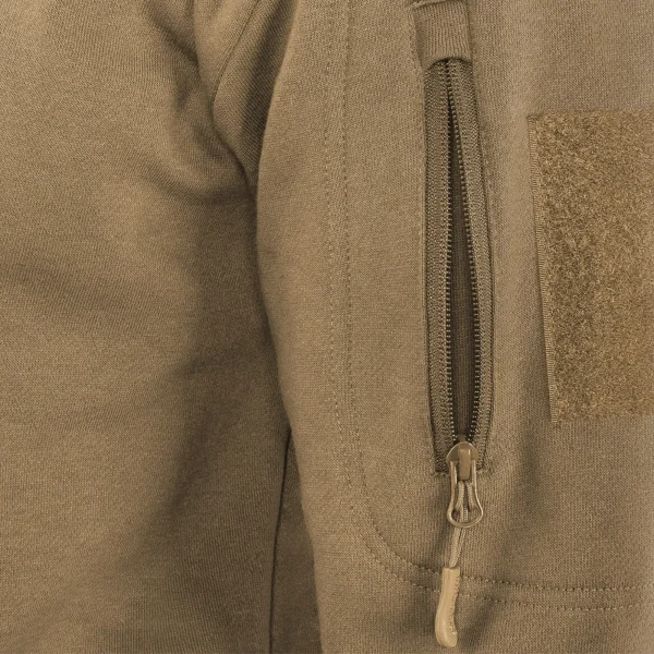 Camisola com capuz MIL-TEC Tactical Hoodie com bolso frontal grande e bolsos nos braços para atividades ao ar livre e uso diário