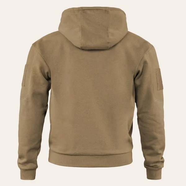 Camisola com capuz MIL-TEC Tactical Hoodie com bolso frontal grande e bolsos nos braços para atividades ao ar livre e uso diário