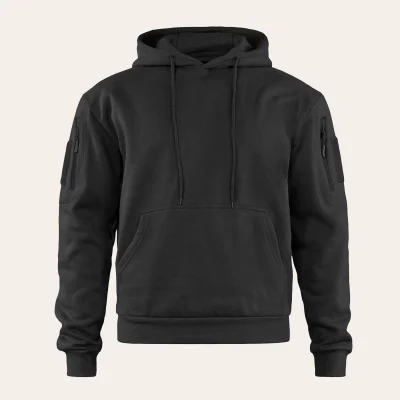 MIL-TEC Tactical Hoodie with large front pocket and arm pockets for outdoor activities and everyday use