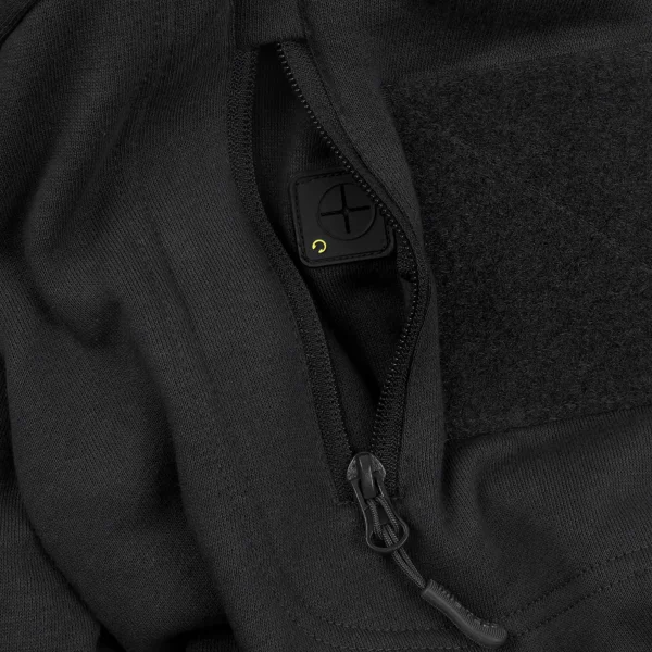 Camisola com capuz MIL-TEC Tactical Hoodie com bolso frontal grande e bolsos nos braços para atividades ao ar livre e uso diário