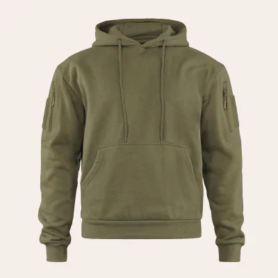 MIL-TEC Tactical Hoodie with large front pocket and arm pockets for outdoor activities and everyday use