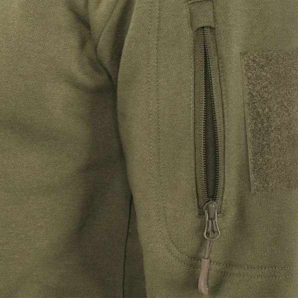 Camisola com capuz MIL-TEC Tactical Hoodie com bolso frontal grande e bolsos nos braços para atividades ao ar livre e uso diário