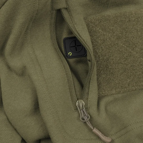 Camisola com capuz MIL-TEC Tactical Hoodie com bolso frontal grande e bolsos nos braços para atividades ao ar livre e uso diário