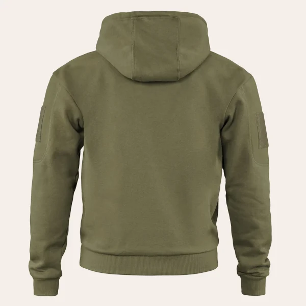 Camisola com capuz MIL-TEC Tactical Hoodie com bolso frontal grande e bolsos nos braços para atividades ao ar livre e uso diário