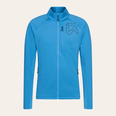 Casaco polar Rock Experience Arrows Mock Neck para homens, casaco quente para exterior com estrutura de waffle