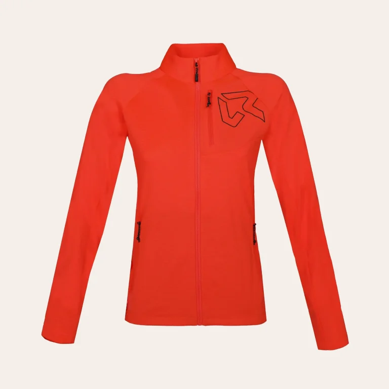 Rock Experience Arrows Mock Neck fleece jacket for women, warm outdoor jacket with waffle structure