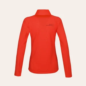 Casaco polar Rock Experience Arrows Mock Neck para senhora, casaco quente para exterior com estrutura de waffle