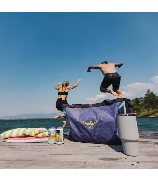 Osprey Transporter™ Gear Tote 60 L - Sturdy, waterproof bag, ideal for outdoor activities, travelling and camping.