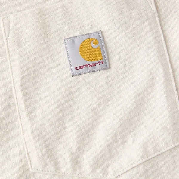 T-shirt de manga comprida Carhartt Heavyweight com gráfico Mountain – cor malte T-shirt de manga comprida Carhartt com gráfico Mountain na cor malte, em jersey de algodão pesado.