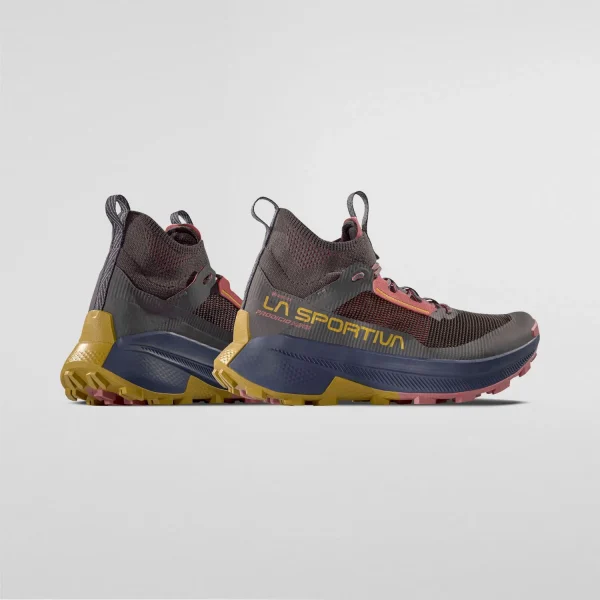 Sapato de caminhada e trail running La Sportiva Prodigio Hike GTX impermeável com membrana Gore-Tex e sola FriXion XT Red