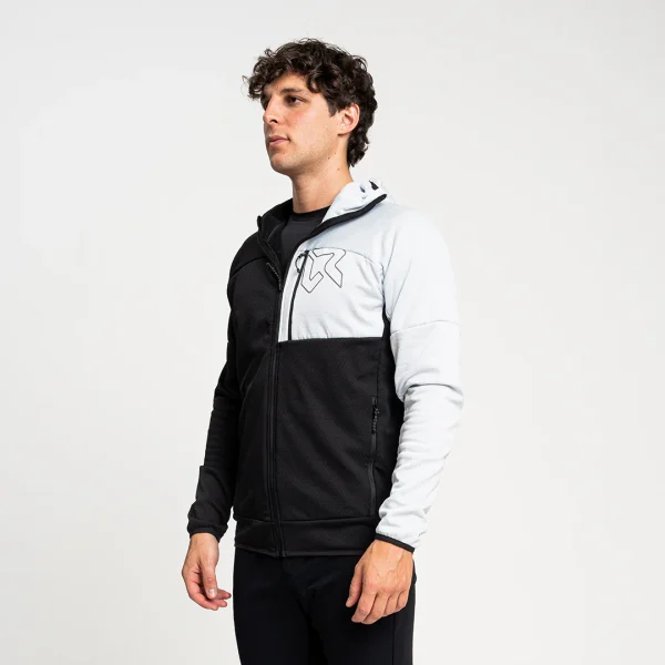 Casaco polar com capuz Rock Experience Kobra para caminhadas, alpinismo e escalada – respirável, elástico, quente