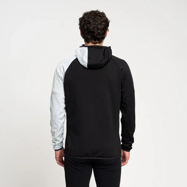 Casaco polar com capuz Rock Experience Kobra para caminhadas, alpinismo e escalada – respirável, elástico, quente