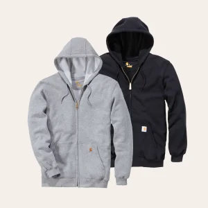 Carhartt Loose Fit Midweight Full-Zip Sweatshirt Hoodie com fecho e capuz