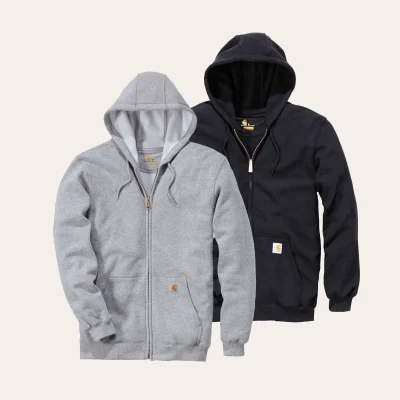 Carhartt Loose Fit Midweight Full-Zip Sweatshirt Hoodie com fecho e capuz