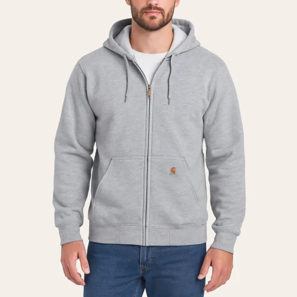 Carhartt Loose Fit Midweight Full-Zip Sweatshirt Hoodie com fecho e capuz