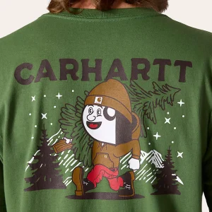 Carhartt Outdoor Graphic T-shirt with Christmas motif, heavy cotton, relaxed cut