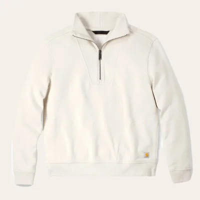 Carhartt half zip sweatshirt for women, relaxed cut, in cotton and TENCEL™, ideal for everyday use and outdoor activities