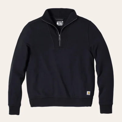Carhartt half zip sweatshirt for women, relaxed cut, in cotton and TENCEL™, ideal for everyday use and outdoor activities