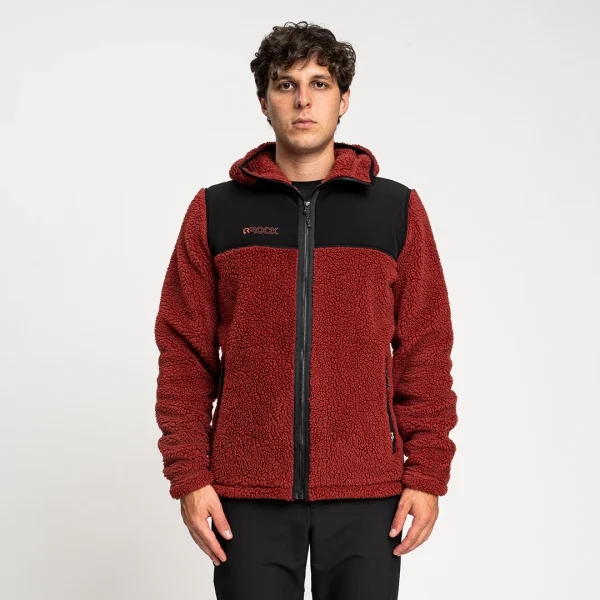 Rock Experience Savoonga 2.0 fleece polar fleece jacket with windproof nylon reinforcements for outdoor activities and trekking