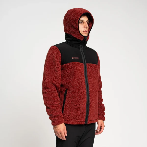 Rock Experience Savoonga 2.0 fleece polar fleece jacket with windproof nylon reinforcements for outdoor activities and trekking