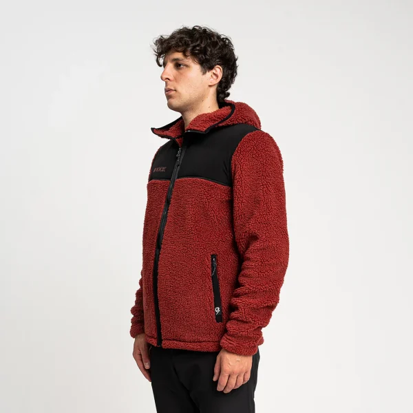 Rock Experience Savoonga 2.0 fleece polar fleece jacket with windproof nylon reinforcements for outdoor activities and trekking