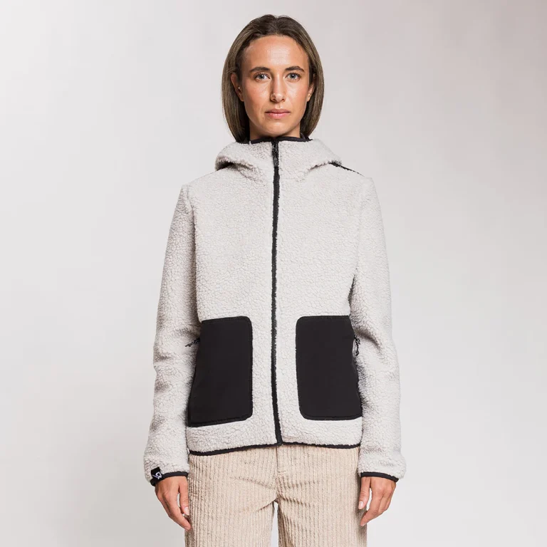 Rock Experience Re.Moose Pass fleece jacket in recycled sherpa with reinforced shoulders and pockets