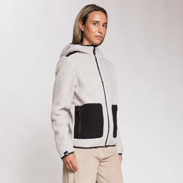 Rock Experience Re.Moose Pass fleece jacket in recycled sherpa with reinforced shoulders and pockets