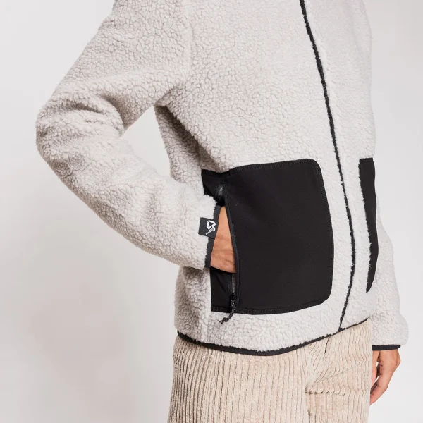 Rock Experience Re.Moose Pass fleece jacket in recycled sherpa with reinforced shoulders and pockets