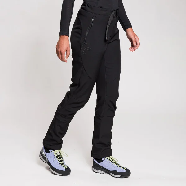 Calças Softshell Rock Experience Triolet – à prova de vento, repelentes à água, ideais para caminhadas de inverno.
