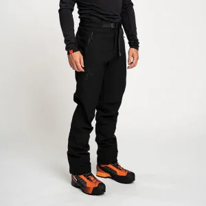 Calças Softshell Rock Experience Triolet – à prova de vento, repelentes à água, ideais para caminhadas de inverno.