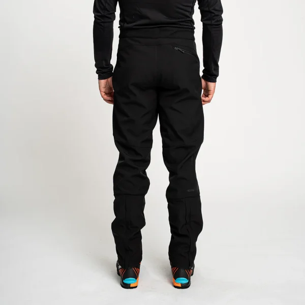 Calças Softshell Rock Experience Triolet – à prova de vento, repelentes à água, ideais para caminhadas de inverno.