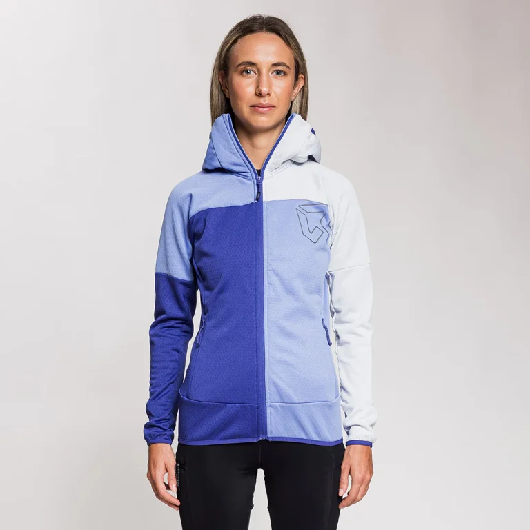 Rock Experience Kobra hooded fleece jacket for hiking, mountaineering and climbing - breathable, elasticated, warm