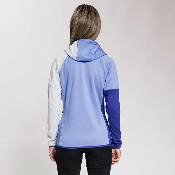 Casaco polar com capuz Rock Experience Kobra para caminhadas, alpinismo e escalada – respirável, elástico, quente