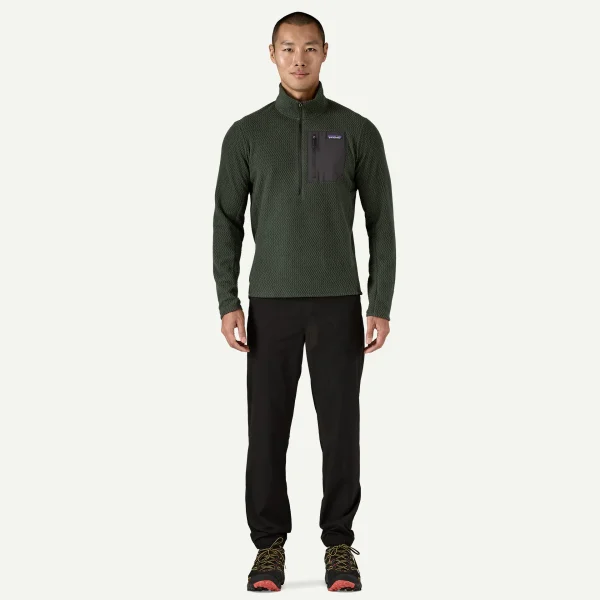 Patagonia R1 Air Fleece Zip-Neck – polar leve e respirável para caminhadas, desporto e uso diário.