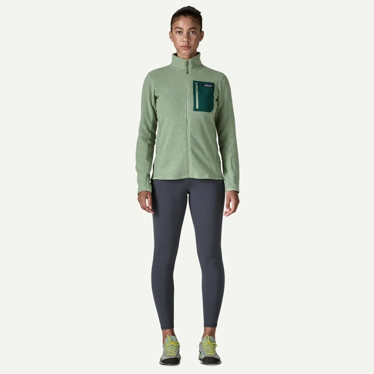 Patagonia R1 Air Fleece Jacket – polar leve e respirável para caminhadas, desporto e uso diário.