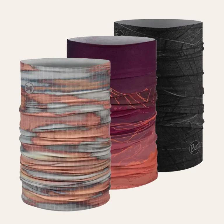 Buff Original EcoStretch multifunctional scarf made from recycled polyester with UV protection, breathable and seamless - ideal for outdoor activities, hiking and sport.