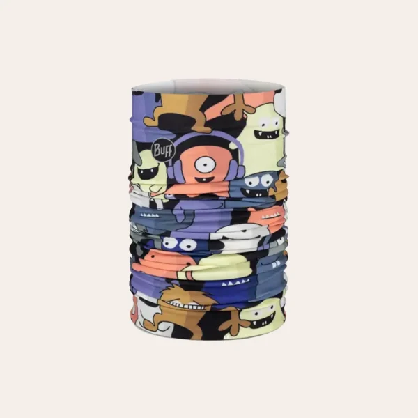 Lenço multifuncional Buff EcoStretch Kids Neckwear – proteção elástica e respirável para o pescoço das crianças durante caminhadas, acampamentos e para qualquer clima