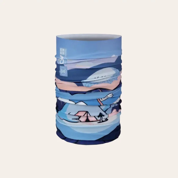 Lenço multifuncional Buff EcoStretch Kids Neckwear – proteção elástica e respirável para o pescoço das crianças durante caminhadas, acampamentos e para qualquer clima