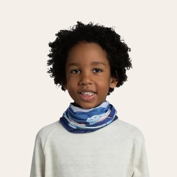 Lenço multifuncional Buff EcoStretch Kids Neckwear – proteção elástica e respirável para o pescoço das crianças durante caminhadas, acampamentos e para qualquer clima