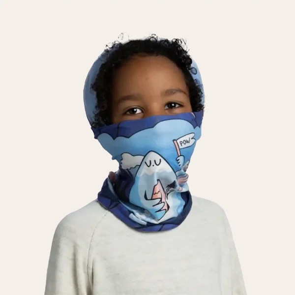 Lenço multifuncional Buff EcoStretch Kids Neckwear – proteção elástica e respirável para o pescoço das crianças durante caminhadas, acampamentos e para qualquer clima