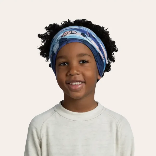 Lenço multifuncional Buff EcoStretch Kids Neckwear – proteção elástica e respirável para o pescoço das crianças durante caminhadas, acampamentos e para qualquer clima