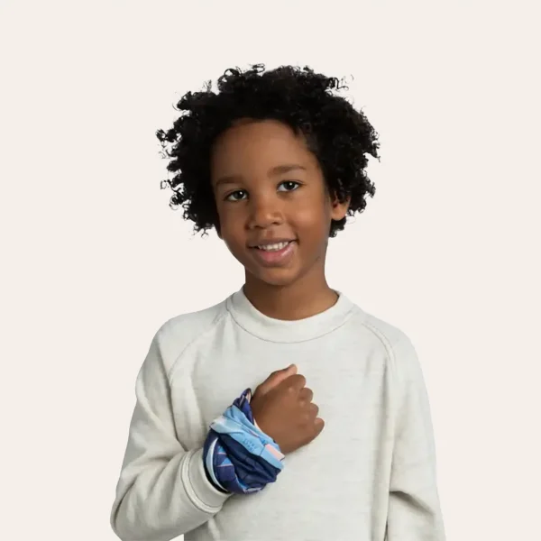 Lenço multifuncional Buff EcoStretch Kids Neckwear – proteção elástica e respirável para o pescoço das crianças durante caminhadas, acampamentos e para qualquer clima
