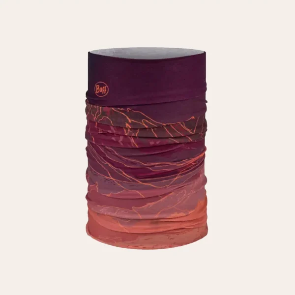 Lenço multifuncional Buff Original EcoStretch feito de poliéster reciclado com proteção UV, respirável e sem costuras – ideal para atividades ao ar livre, caminhadas e desporto.