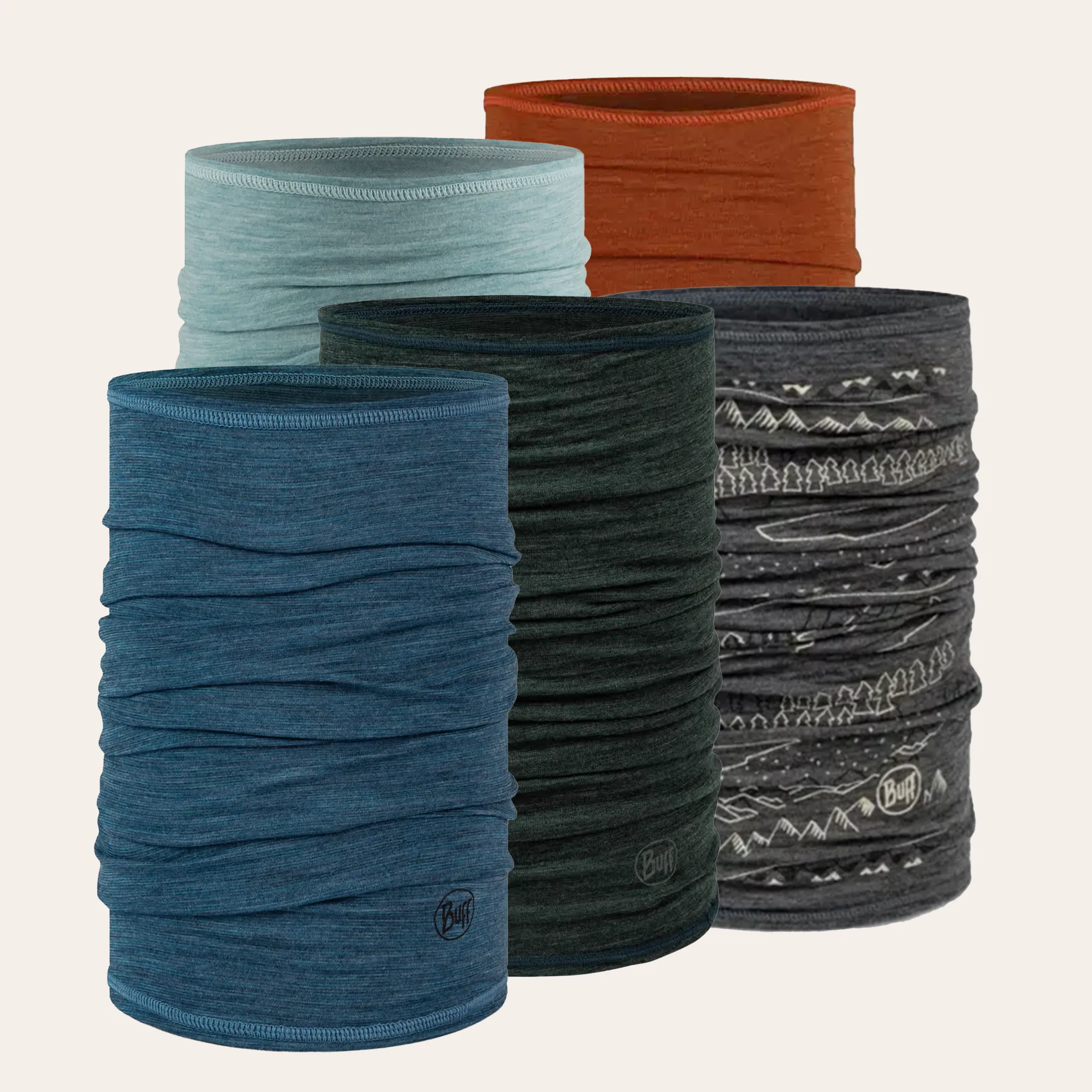 Buff Merino Lightweight Multifunctional Neckwear - merino wool for outdoor adventures Buff Merino Lightweight Multifunctional Neckwear in 100% merino wool, lightweight scarf for outdoor activities and hiking