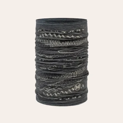 Buff Merino Lightweight Multifunctional Neckwear em 100% lã merino, cachecol leve para atividades de outdoor e caminhadas