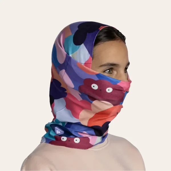 Buff ThermoNet Neckwear para crianças com isolamento PrimaLoft – quente, leve e respirável para atividades ao ar livre no inverno