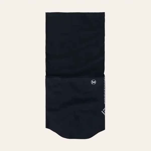 Buff Neckwear à prova de vento com Gore-Tex Windstopper – cachecol multifuncional preto para atividades ao ar livre, corrida e trekking.