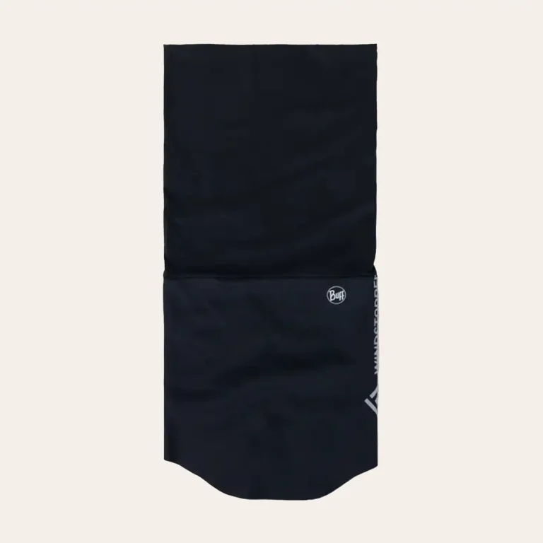Buff Windproof Neckwear with Gore-Tex Windstopper - multifunctional black scarf for outdoor activities, running and trekking.